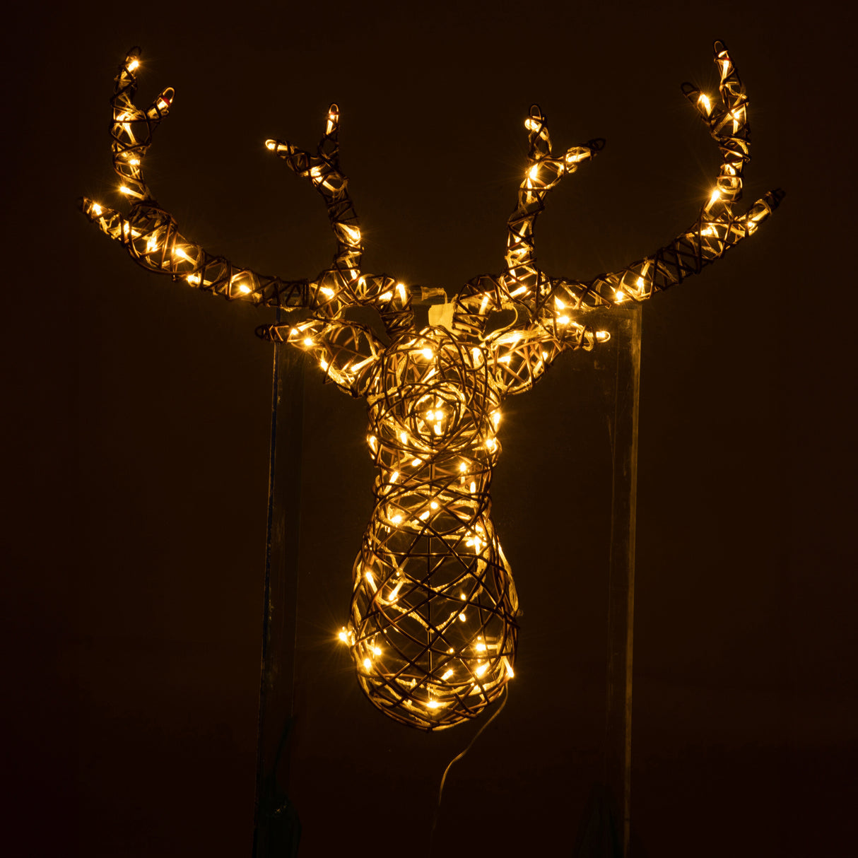 Testa di Renna con Led Bianco - Reindeer