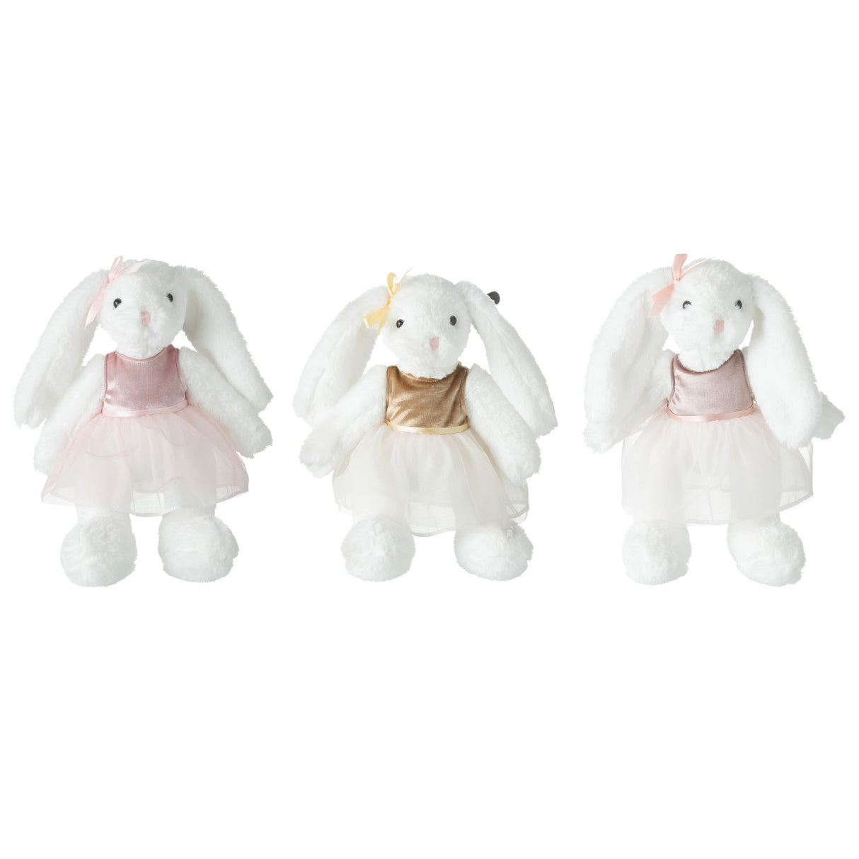 Set 3 Coniglietti Peluche con Tutu - Bunnies