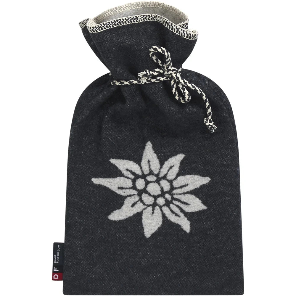 Borsa dell'acqua calda in Pile di Cotone fantasia - Edelweiss