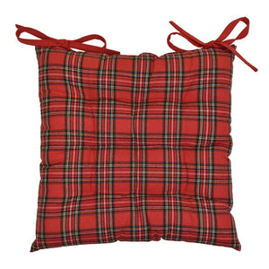 Cuscino per Sedia in Cotone - Tartan