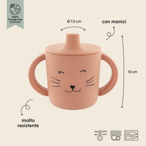 Tazza Sippy in Silicone - Mr. Cat