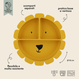 Piatto a 3 Sezioni per Bambini - Mr. Lion