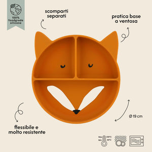 Piatto a 3 Sezioni per Bambini - Mr. Fox