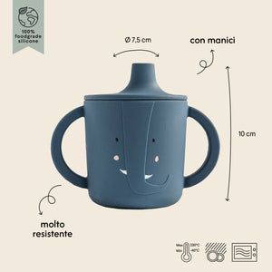 Tazza Sippy in Silicone - Mrs. Elephant