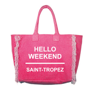 Borsa Mare in Puro Cotone Tinta Unita - Hello Weekend