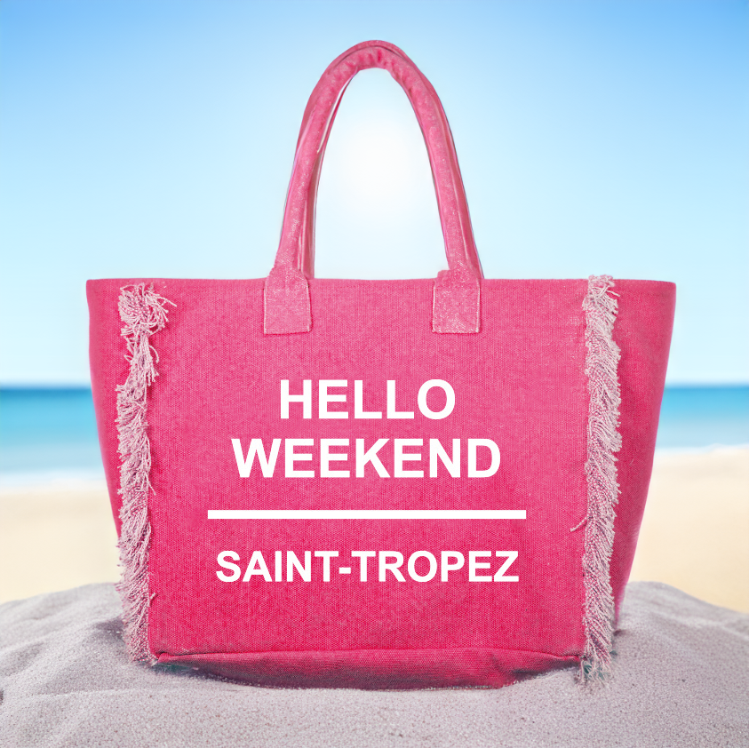 Borsa Mare in Puro Cotone Tinta Unita - Hello Weekend