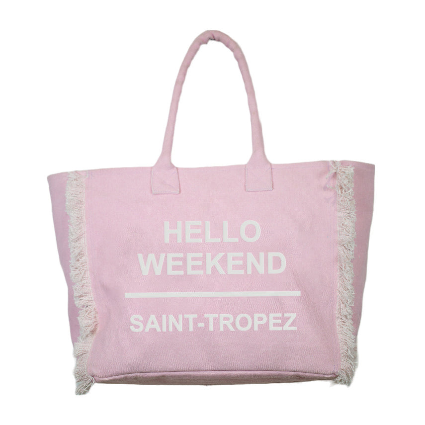 Borsa Mare in Puro Cotone Tinta Unita - Hello Weekend