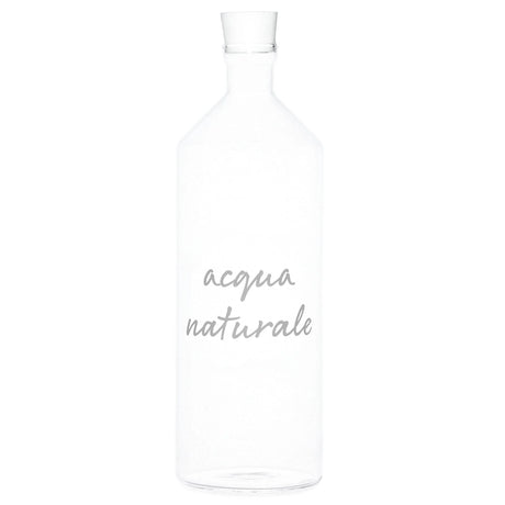 Bottiglia in Vetro Borosilicato Serigrafata - Naturale