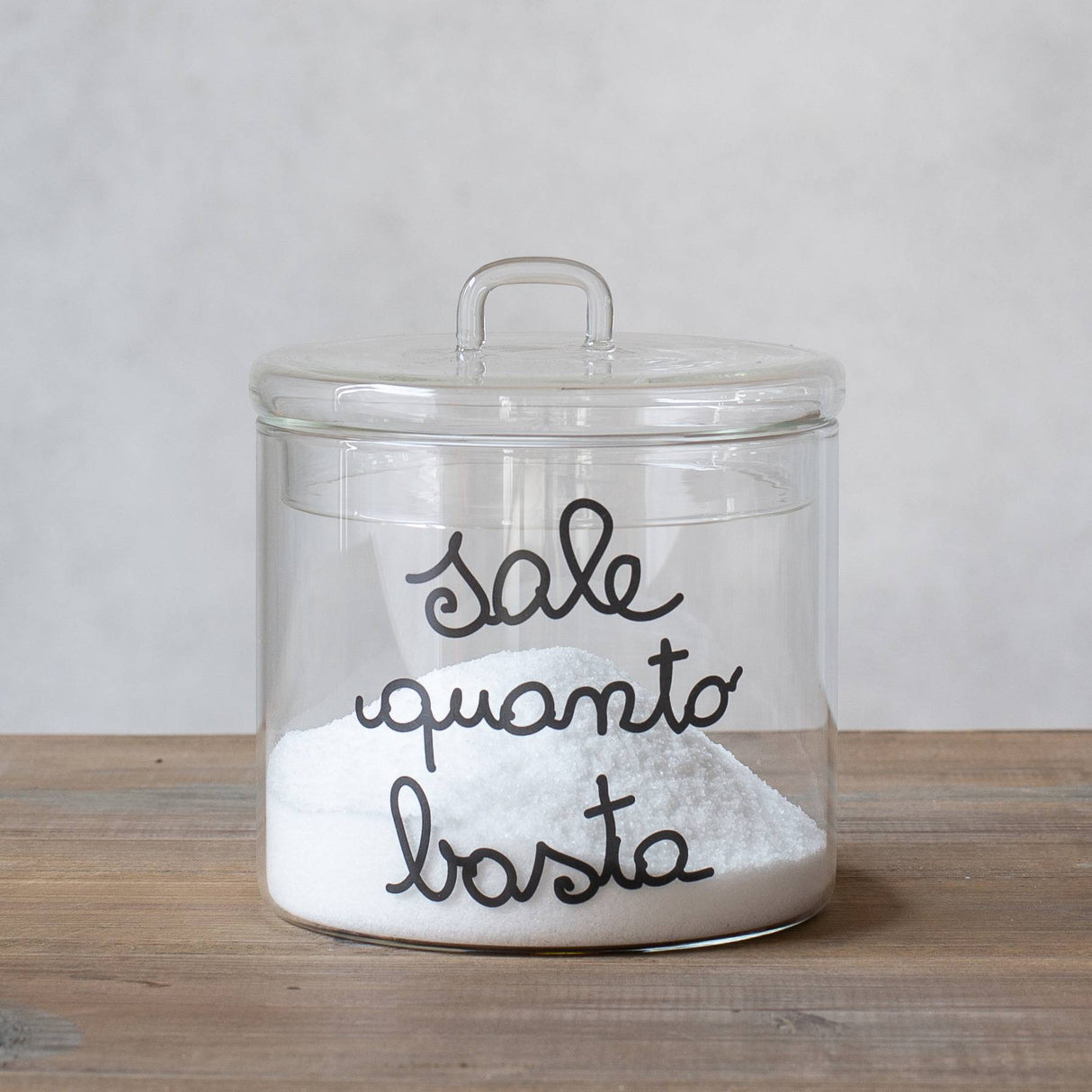 Barattolo in Vetro Borosilicato Serigrafato - Sale Quanto Basta Barattolo Simple Day 