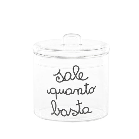 Barattolo in Vetro Borosilicato Serigrafato - Sale Quanto Basta Barattolo Simple Day 