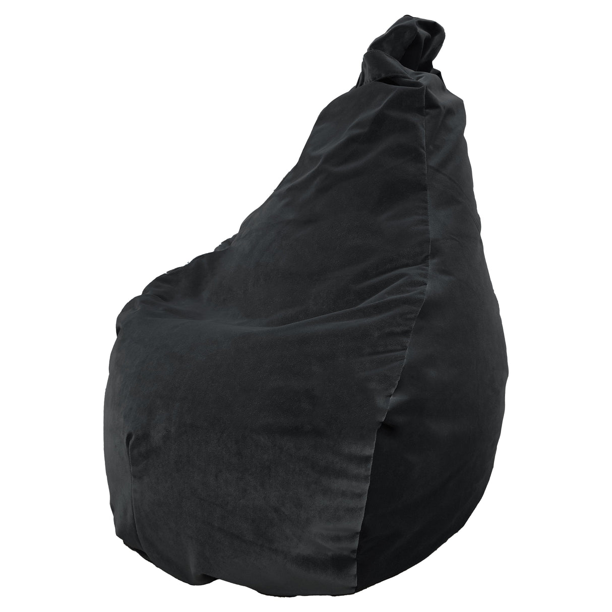 Pouf in Velluto in Tinta Unita - Leila Sedile Lisola Bean Bag Antracite 