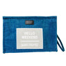 Borsa Mare e Trousse in Juta Tinta Unita - Hello Borsa Mare Marinette Saint-Tropez Trousse Azzurro 