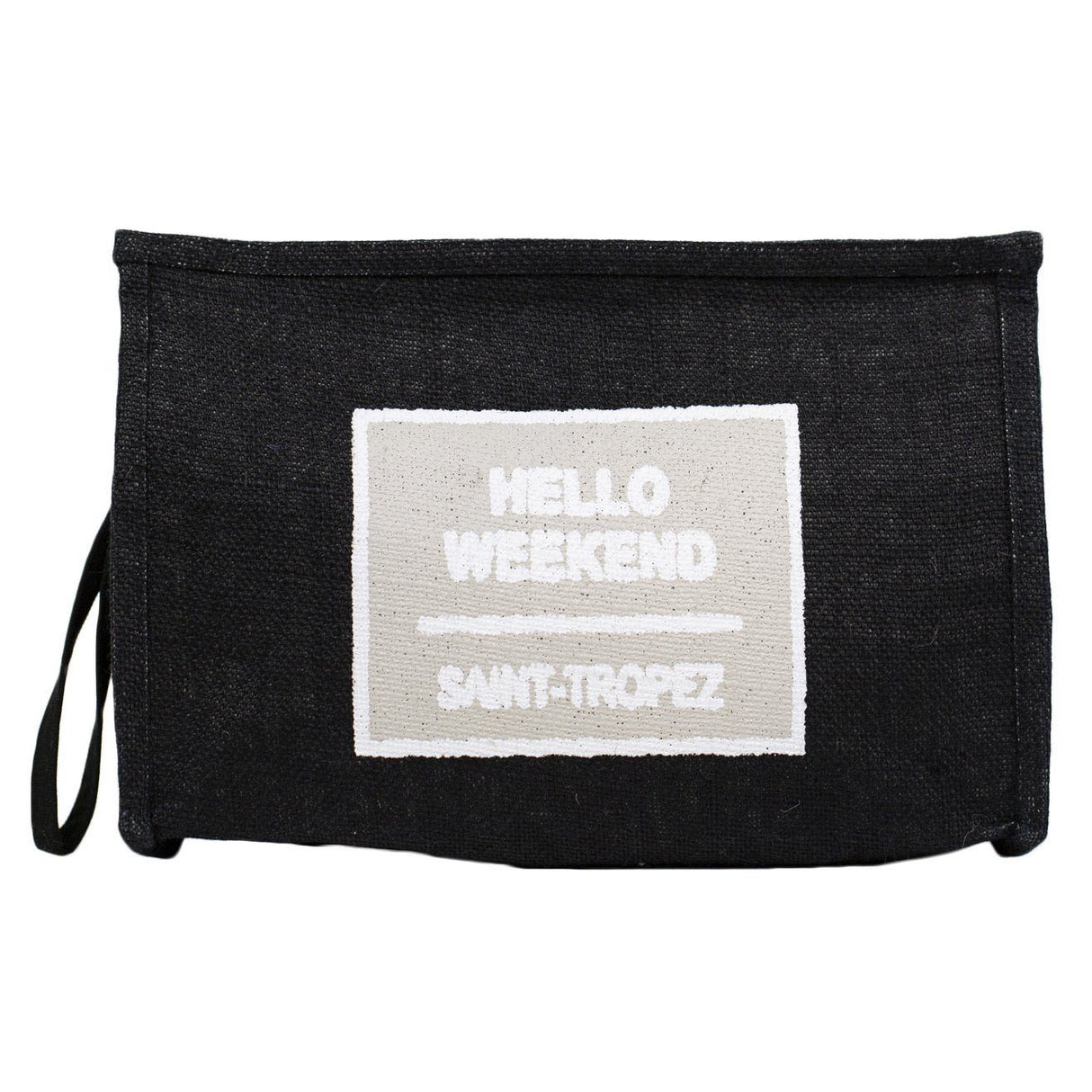 Borsa Mare e Trousse in Juta Tinta Unita - Hello Borsa Mare Marinette Saint-Tropez 