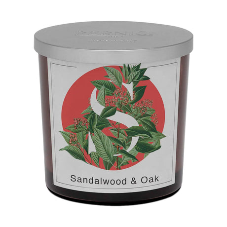 Candela Profumata Fragranza Legno Di Sandalo e Rovere - Sandalwood & Oak Candela Profumata PERNICI 350gr 