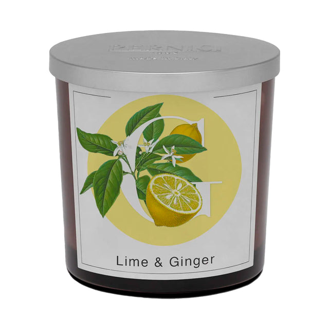 Candela Profumata Fragranza Lime e Zenzero - Lime & Ginger Candela Profumata PERNICI 350gr 