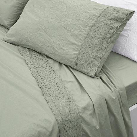 Completo Copripiumino 100% Puro Cotone StoneWashed - Bristol Copripiumino Creole Home Singolo Mango 