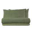 Completo Lenzuola in Lino StoneWashed No Stiro - Exclusive Lenzuola Lisola Singola Verde (Bosco) 