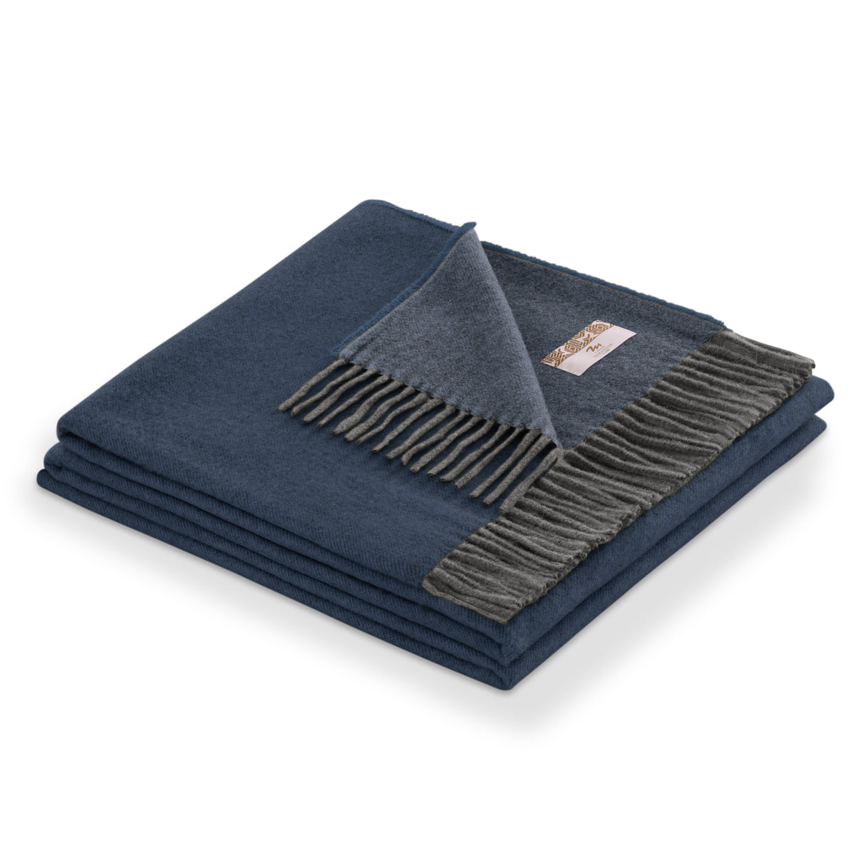 Plaid 100% Cashmere - Ermes Plaid Marzotto Navy 