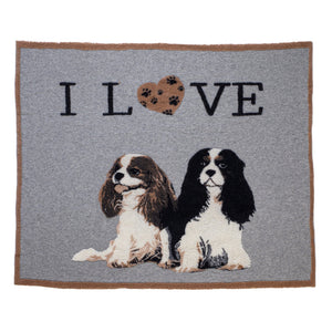 Plaid in Lana Cotta - I Love Cavalier King Plaid i nastri di Mirta Plaid 