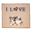 Plaid in Lana Cotta - I Love Shih Tzu Plaid i nastri di Mirta Plaid 