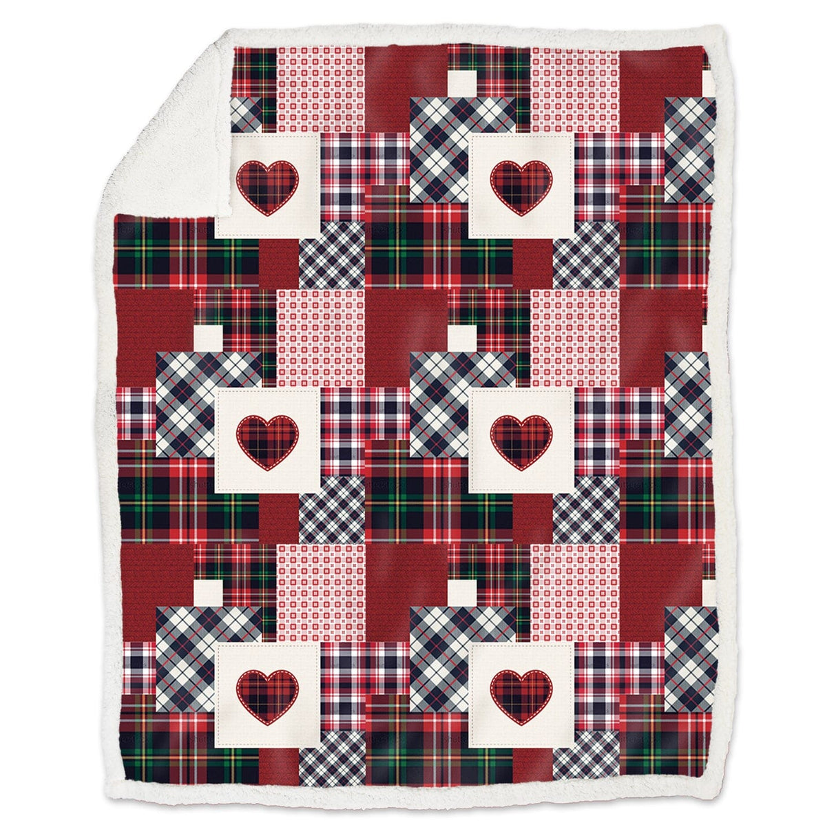 Plaid Morbidotto in MicroPile Fantasia Stampata - Saint Veran Plaid Daunex Plaid 