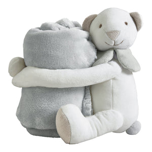 Plaid Peluche Orsetto Grigio - Ourson Gris Plaid Mathilde M. Grigio 