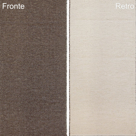 Tappeto in PVC Double Face - Duetto Tappeto Swedy 60x120 cm Marrone (Col.7) 