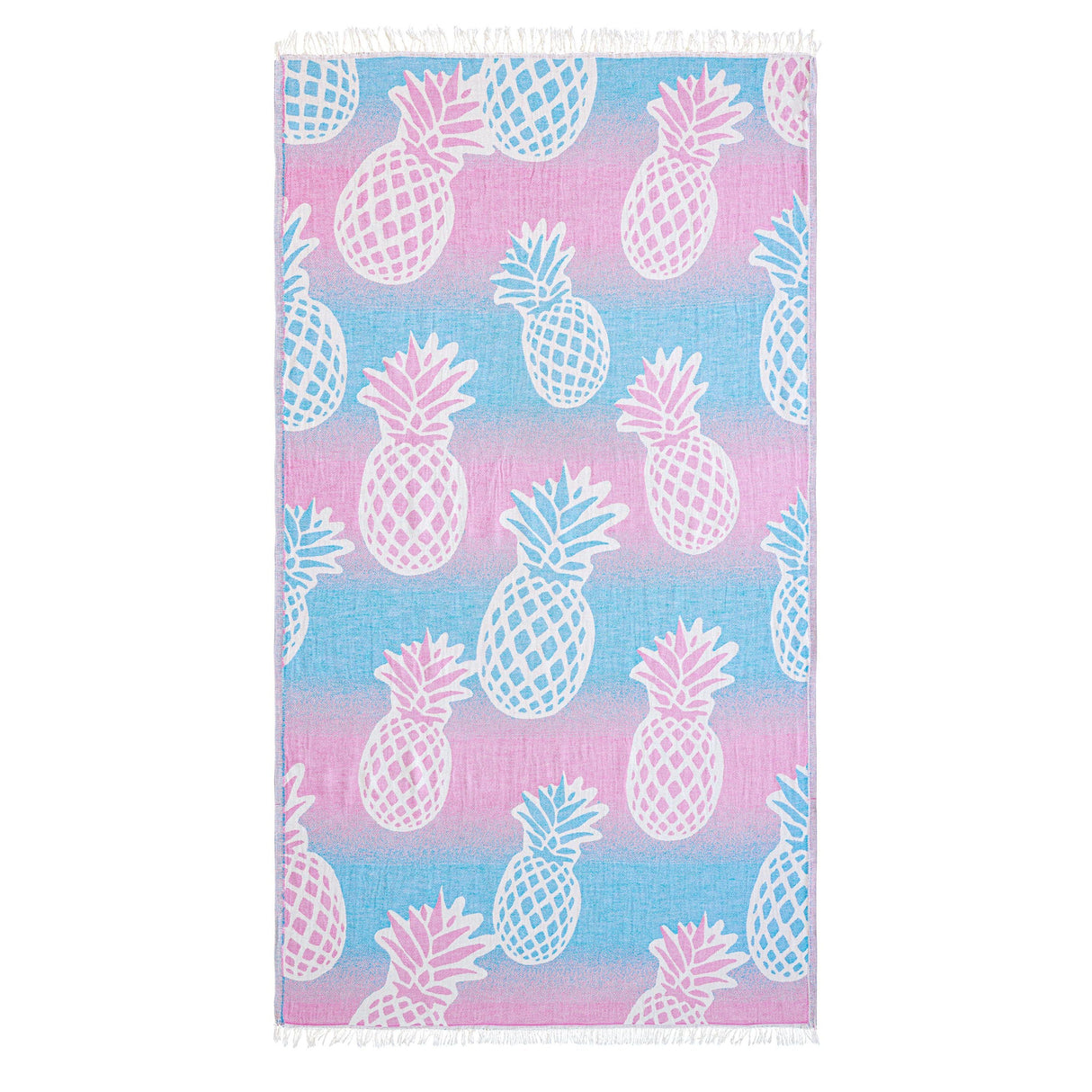 Telo Mare Fouta in Puro Cotone Jacquard Doubleface - Pineapple Telo Mare Begonville Party 